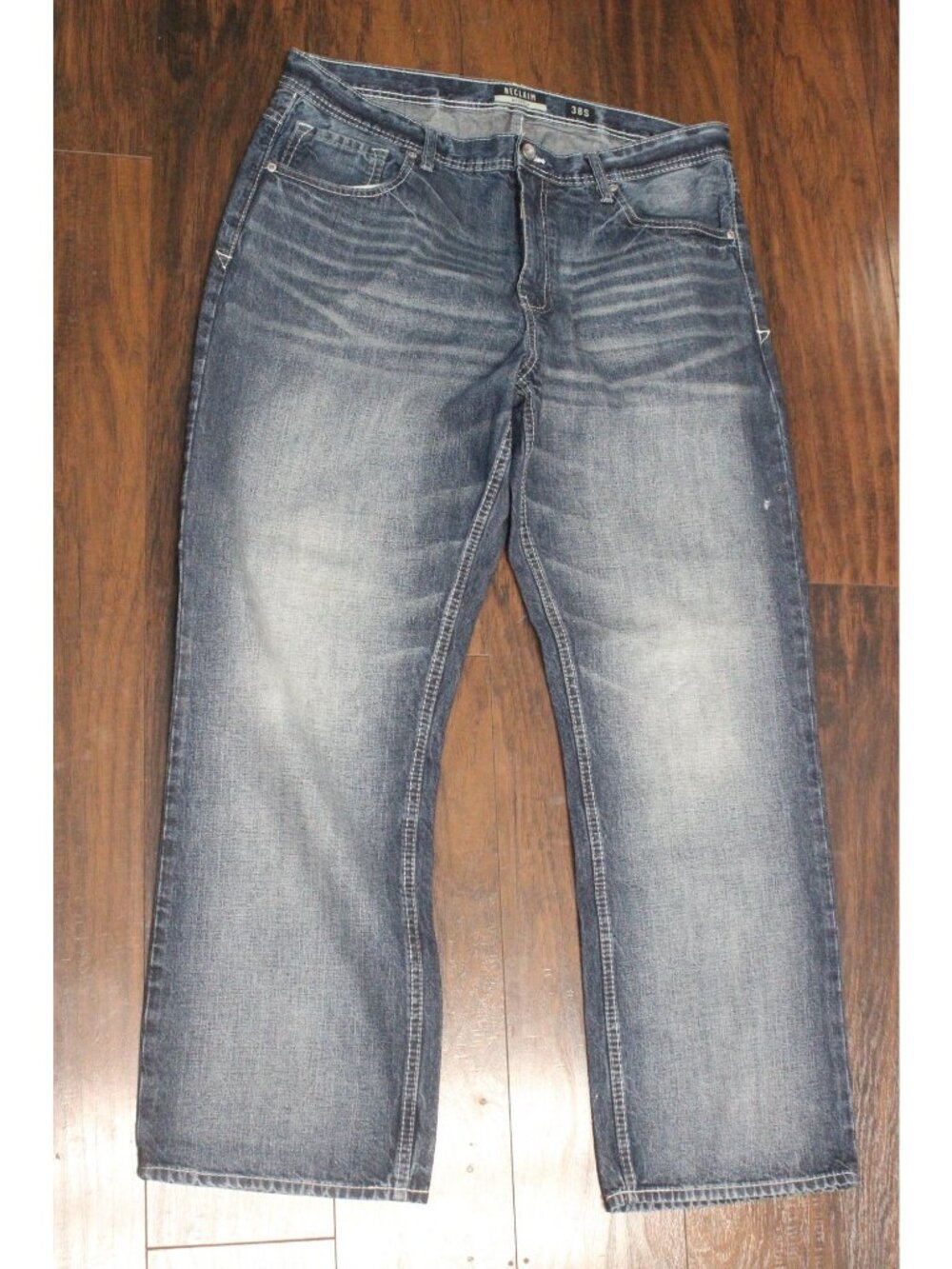 Reclaim Mens Relaxed Fit Jeans Size 38S Dark Wash Denim